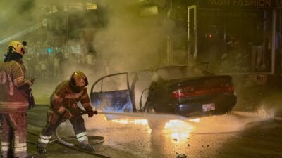 BURSA (AA) – Bursa'nın Osmangazi ilçesinde seyir halindeyken alev alan