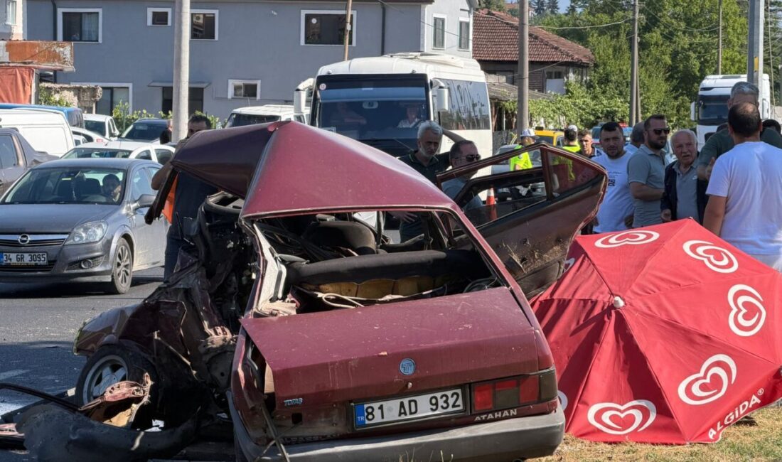 DÜZCE (AA) – Düzce'de meydana gelen trafik kazasında 1 kişi