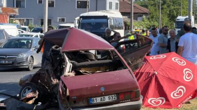DÜZCE (AA) – Düzce'de meydana gelen trafik kazasında 1 kişi