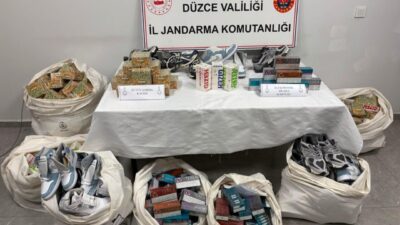 DÜZCE (AA) – Düzce'de jandarma ekiplerince düzenlenen kaçakçılık ve uyuşturucu