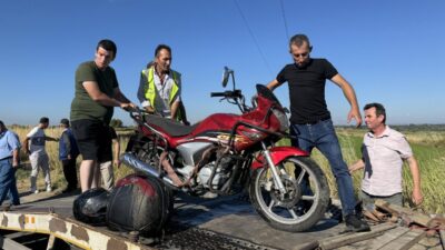 EDİRNE (AA) – Edirne'de su kanalına devrilen motosikletin sürücüsü öldü.