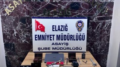 ELAZIĞ (AA) – Elazığ'da düzenlenen hırsızlık operasyonunda gözaltına alınan 4