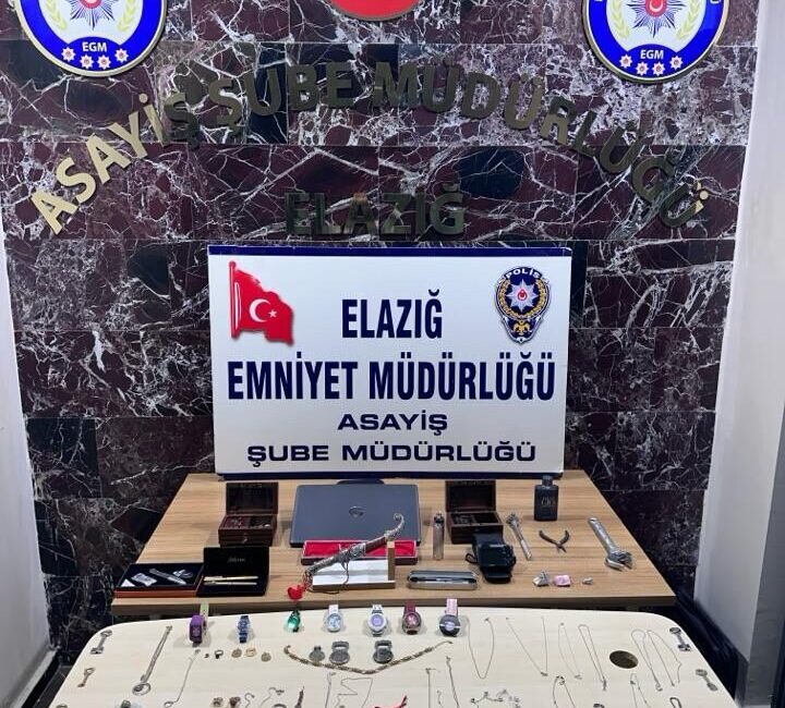 ELAZIĞ (AA) – Elazığ'da düzenlenen hırsızlık operasyonunda gözaltına alınan 4