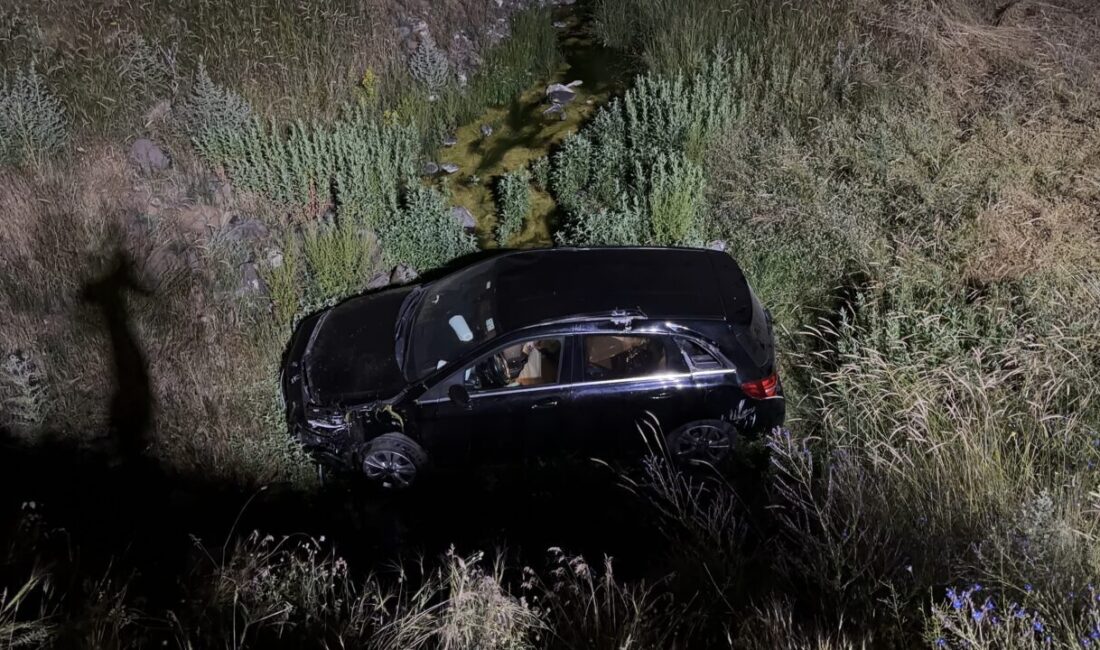 ELAZIĞ (AA) – Elazığ'ın Karakoçan ilçesinde SUV tipi aracın şarampole