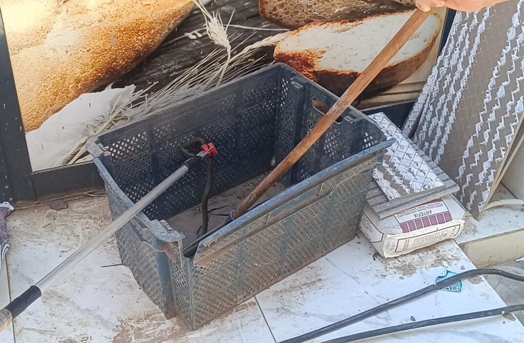 GAZİANTEP (AA) – Gaziantep'in İslahiye ilçesinde bir iş yerinin ekmek