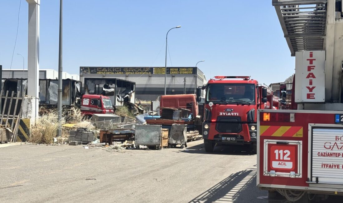 GAZİANTEP (AA) – Gaziantep'in Şehitkamil ilçesinde metal işleme atölyesinde çıkan