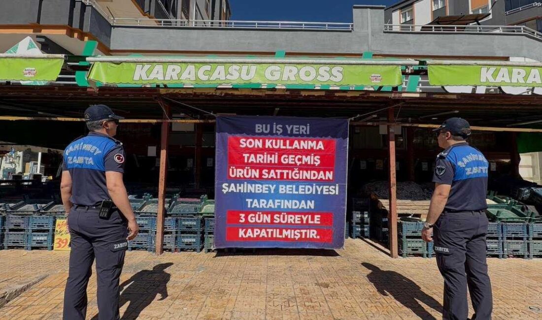 GAZİANTEP (AA) – Gaziantep'in Şahinbey ilçesinde son kullanma tarihi geçmiş