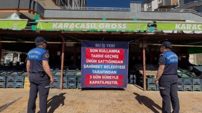 GAZİANTEP (AA) – Gaziantep'in Şahinbey ilçesinde son kullanma tarihi geçmiş