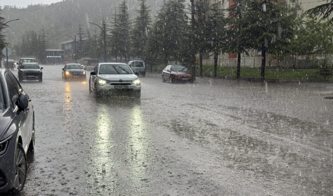 GÜMÜŞHANE (AA) – Gümüşhane'de sağanak ve dolu hayatı olumsuz etkiledi.