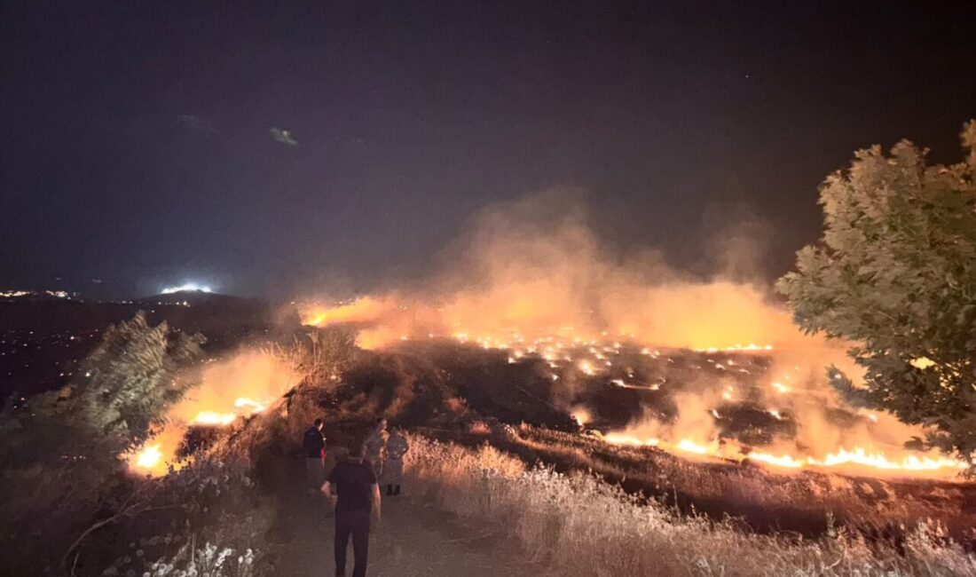 HATAY (AA) – Hatay'ın Kırıkhan ilçesinde anız yakılmasıyla başlayan ve