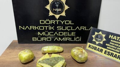 HATAY (AA) – Hatay'ın Erzin ilçesinde motosikletinde 1 kilo 339