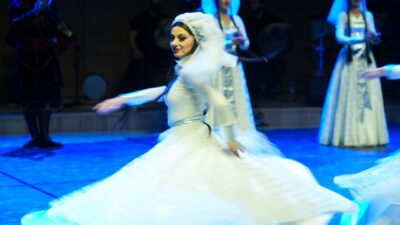 ANKARA (AA) – İstanbul Kafkas Dans Topluluğu "Kafkas Kartalları", Başkentte