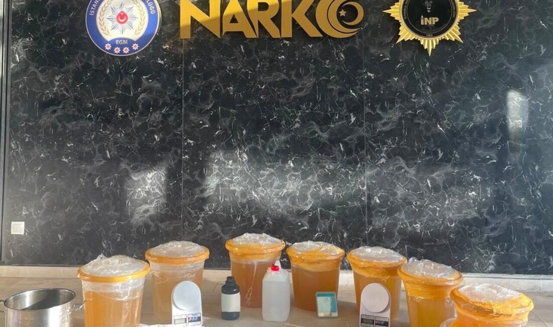 İSTANBUL (AA) – İstanbul'da düzenlenen operasyonda 89 kilo 900 gram