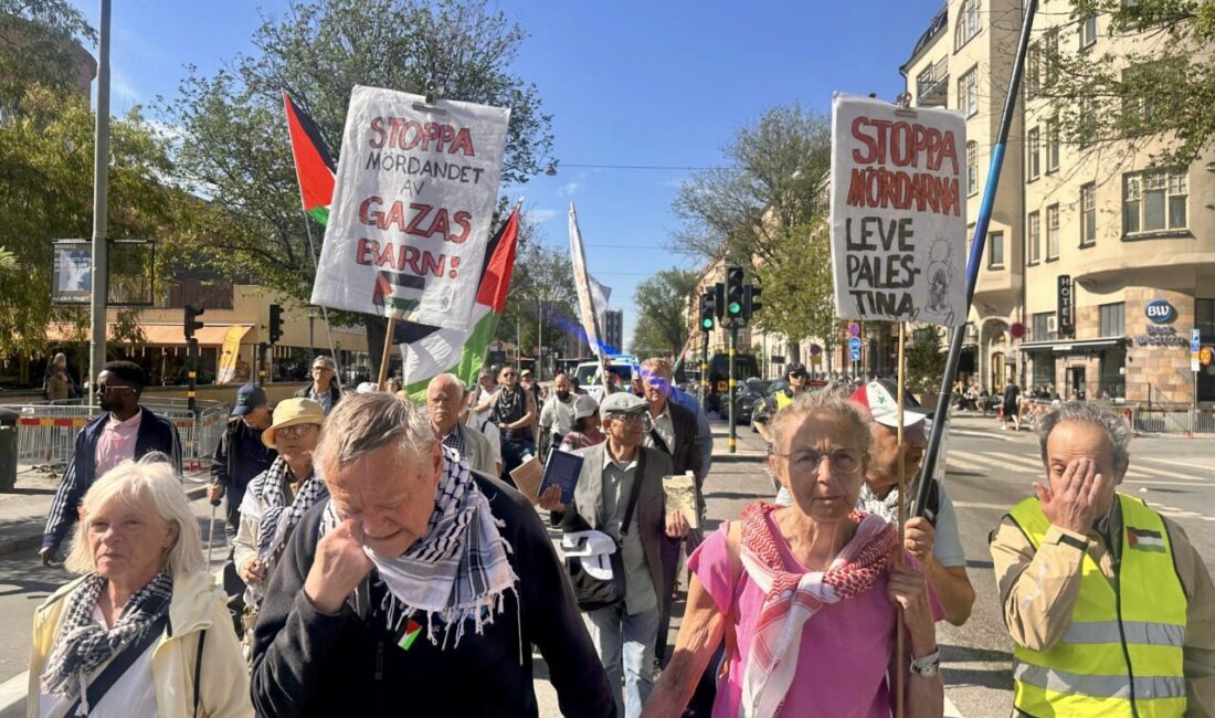 STOCKHOLM (AA) – İsveç'in başkenti Stockholm'de, İsrail'in Filistin ve Lübnan'a