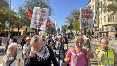 STOCKHOLM (AA) – İsveç'in başkenti Stockholm'de, İsrail'in Filistin ve Lübnan'a