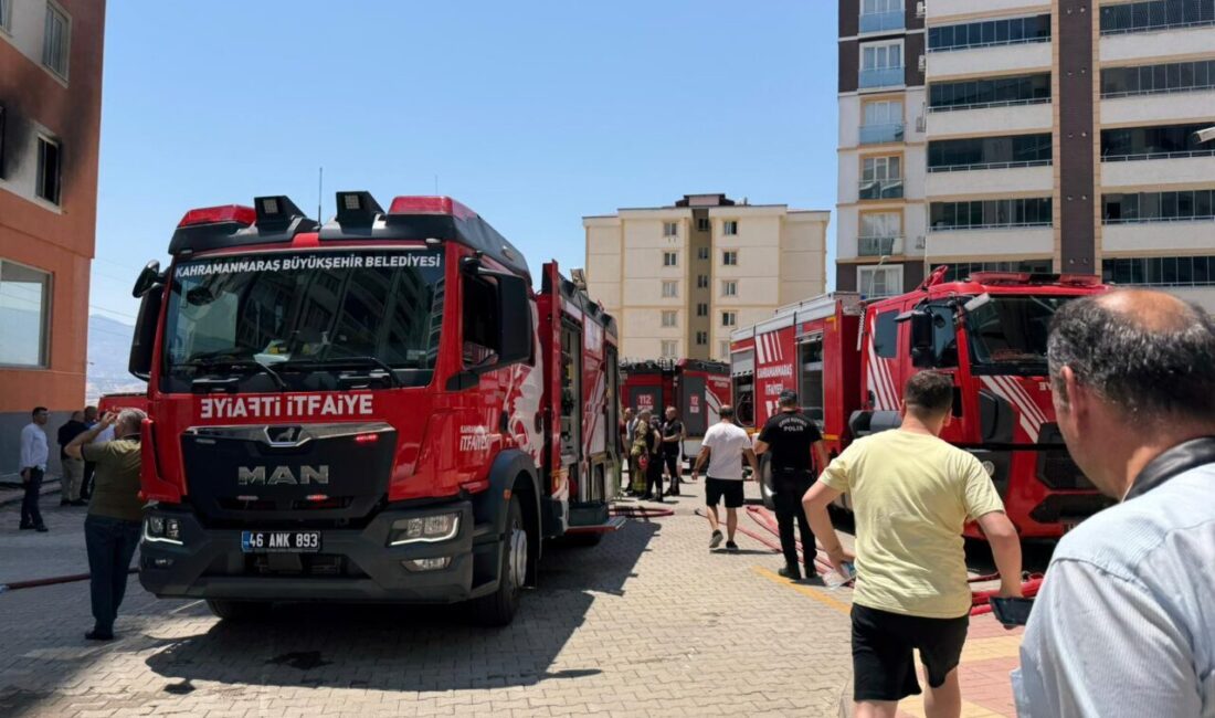 KAHRAMANMARAŞ (AA) – Kahramanmaraş'ın Onikişubat ilçesindeki bir apartman dairesinde çıkan