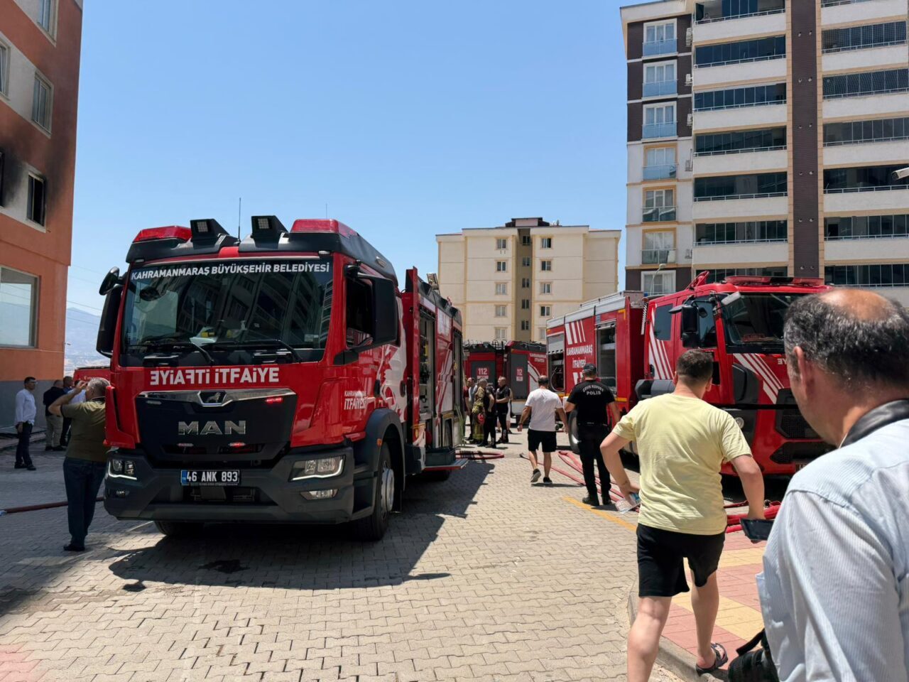 KAHRAMANMARAŞ (AA) – Kahramanmaraş'ın Onikişubat ilçesindeki bir apartman dairesinde çıkan