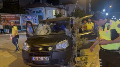 KARAMAN (AA) – Karaman'da hafif ticari aracın çarptığı temizlik işçisi