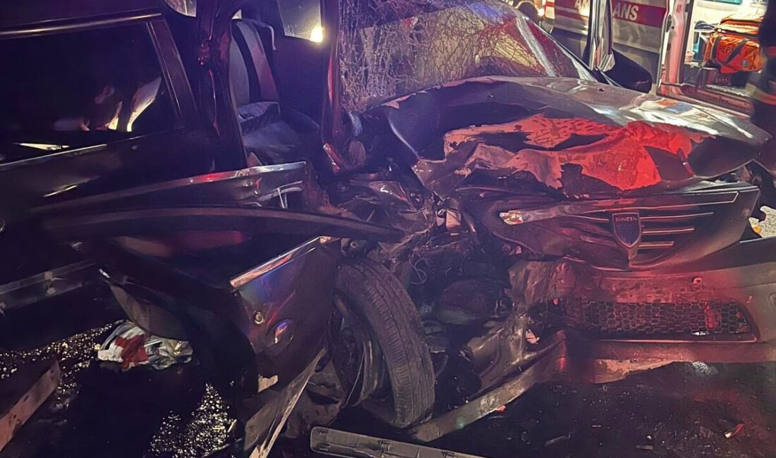 KIRKLARELİ (AA) – Kırklareli'nin Vize ilçesinde iki otomobilin çarpışması sonucu