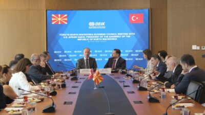 ÜSKÜP (AA) – Kuzey Makedonya Meclis Başkanı Afrim Gashi, Dış