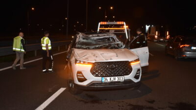 SAKARYA (AA) – Kuzey Marmara Otoyolu'nun Sakarya-Kocaeli sınırında meydana gelen