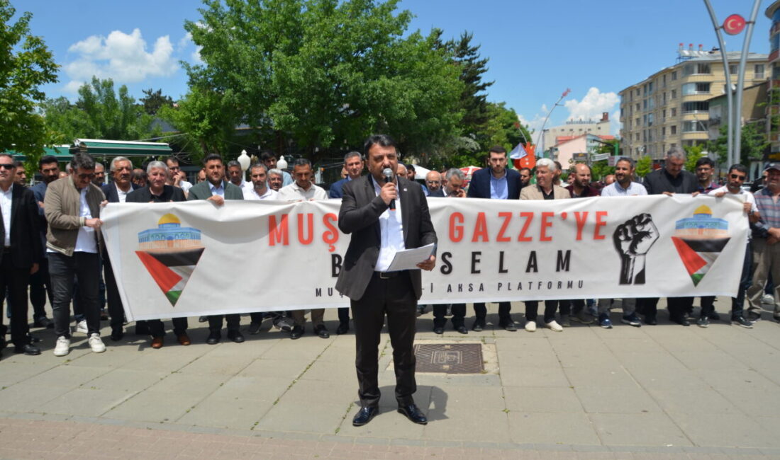 MUŞ (AA) – Muş'ta, Gazze, Kudüs ve Mescid-i Aksa'ya destek