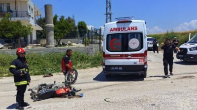 OSMANİYE (AA) – Osmaniye'nin Kadirli ilçesinde otomobille çarpışan motosikletin sürücüsü