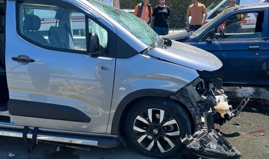 RİZE (AA) – Rize'nin Ardeşen ilçesinde ters yönden giden otomobilin