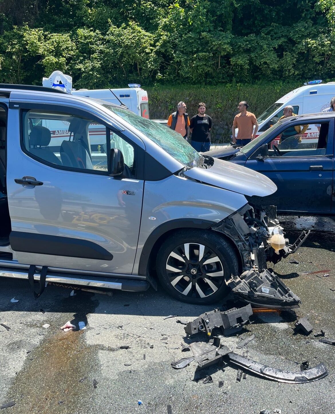 RİZE (AA) – Rize'nin Ardeşen ilçesinde ters yönden giden otomobilin