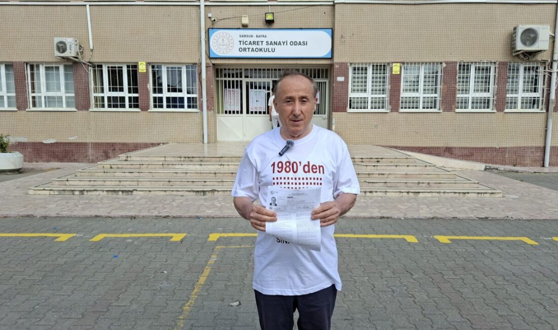 SAMSUN (AA) – Samsun'un Bafra ilçesinde yaşayan 63 yaşındaki Adem