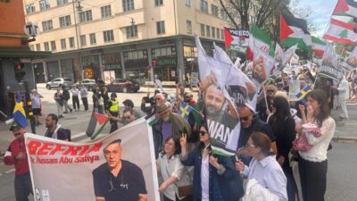 STOCKHOLM (AA) – İsveç’in başkenti Stockholm’de, İsrail'in Filistin ve Lübnan'a