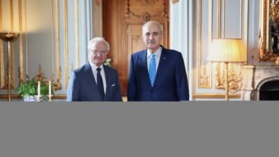 TBMM (AA) – TBMM Başkanı Numan Kurtulmuş, İsveç Kralı Carl