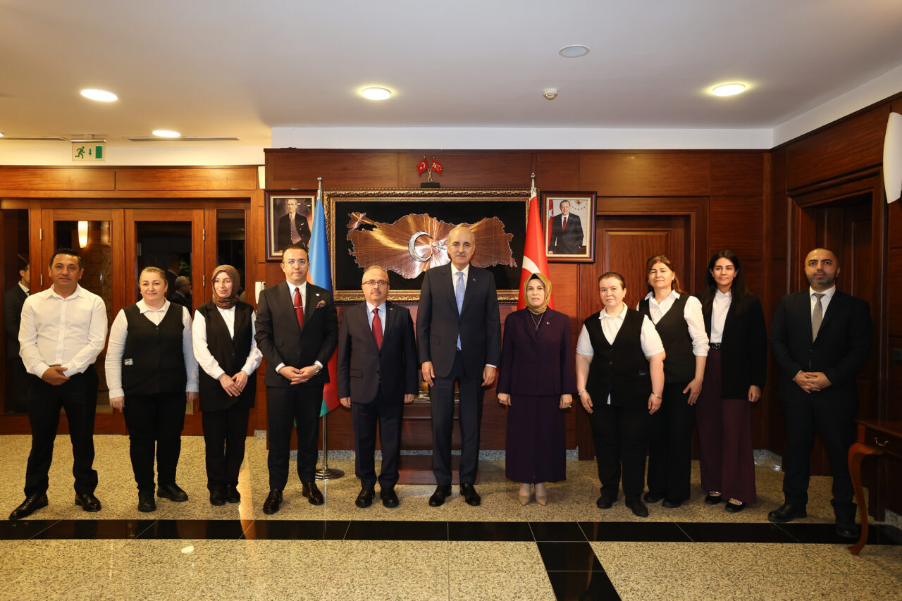 TBMM (AA) – TBMM Başkanı Numan Kurtulmuş, Türkiye'nin Bakü Büyükelçiliğine
