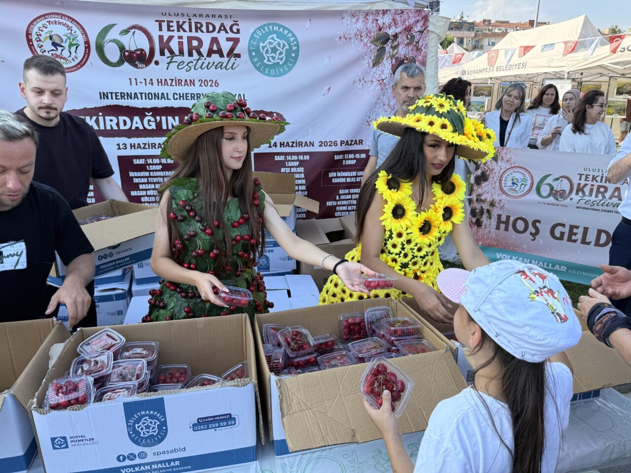 TEKİRDAĞ (AA) – Süleymanpaşa Belediyesince düzenlenen 60. Uluslararası Tekirdağ Kiraz