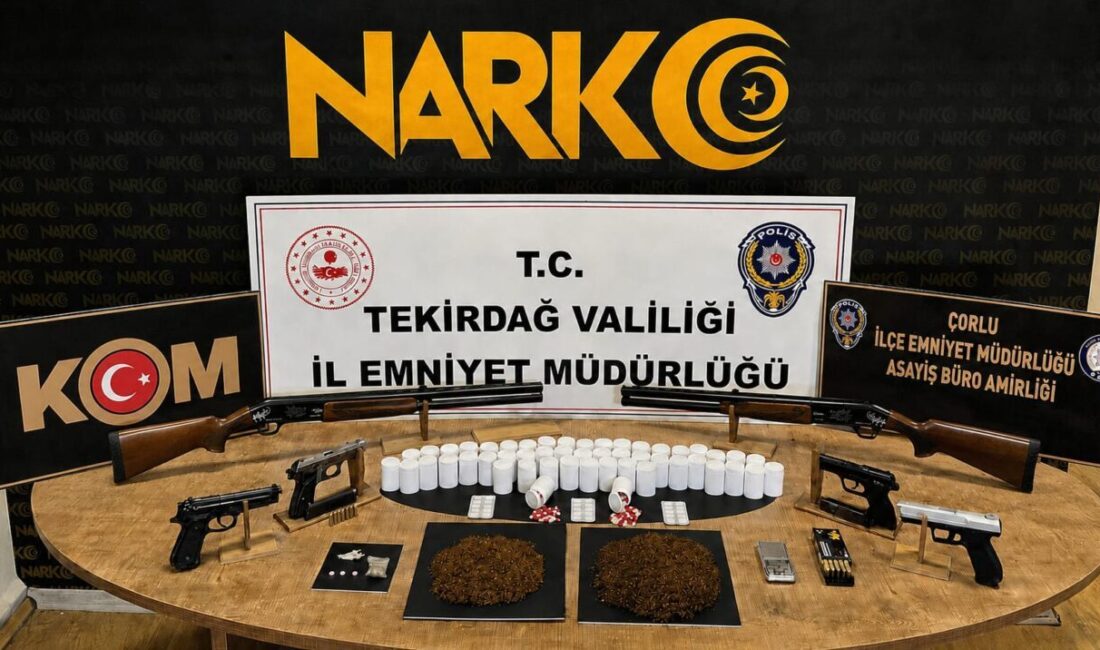 TEKİRDAĞ (AA) – Tekirdağ'da düzenlenen uyuşturucu operasyonlarında gözaltına alınan 13