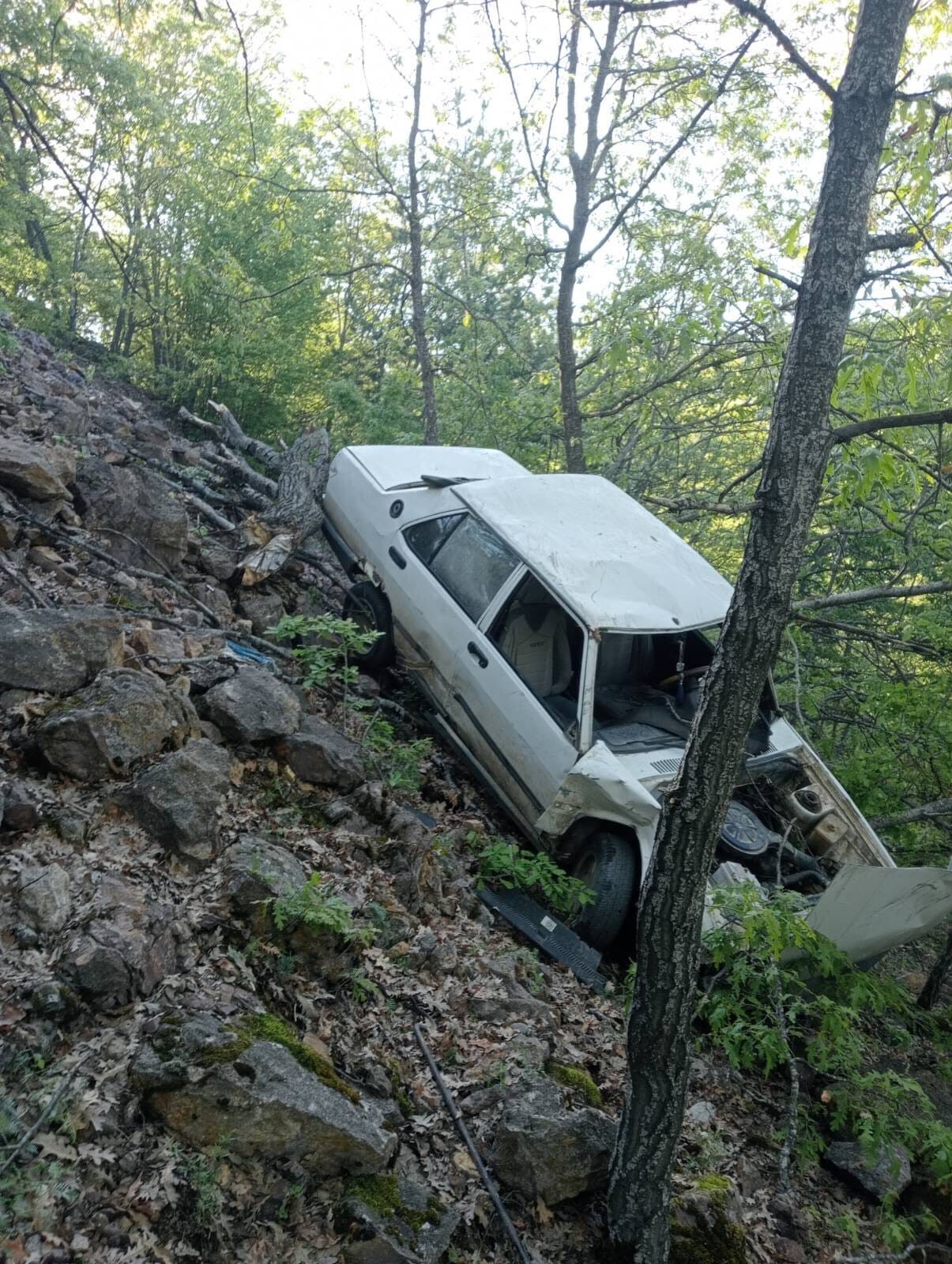 TOKAT (AA) – Tokat'ın Reşadiye ilçesinde devrilen otomobilin sürücüsü hayatını