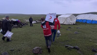 AĞRI (AA) – Ağrı’da sağanağın ardından meydana gelen selden etkilenen