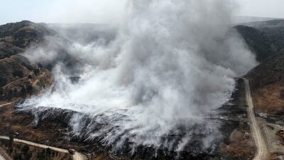 AMASYA (AA) – Amasya'da katı atık bertaraf tesisinin çöp döküm