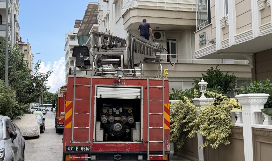 ANTALYA (AA) – Antalya'nın Alanya ilçesinde apartman dairesinde çıkan yangın
