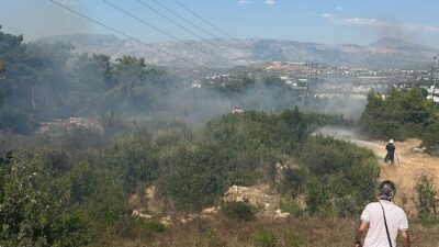 ANTALYA (AA) – Antalya'nın Manavgat ilçesinde çıkan orman yangınında yaklaşık