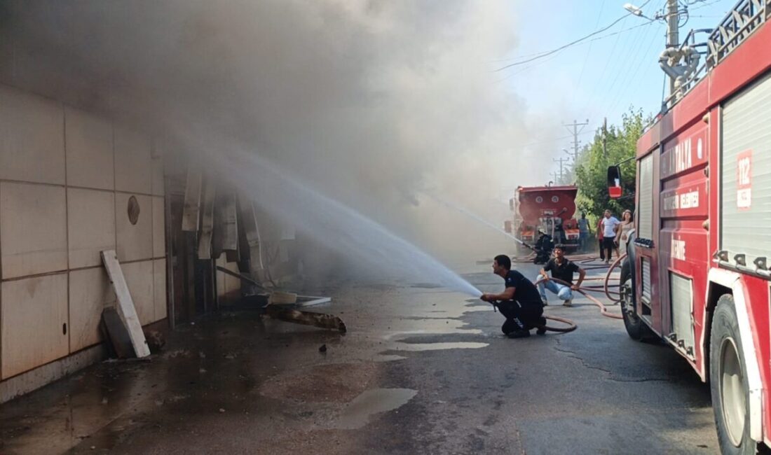 ANTALYA (AA) – Antalya'nın Kepez ilçesinde mobilya atölyesinde çıkan yangına
