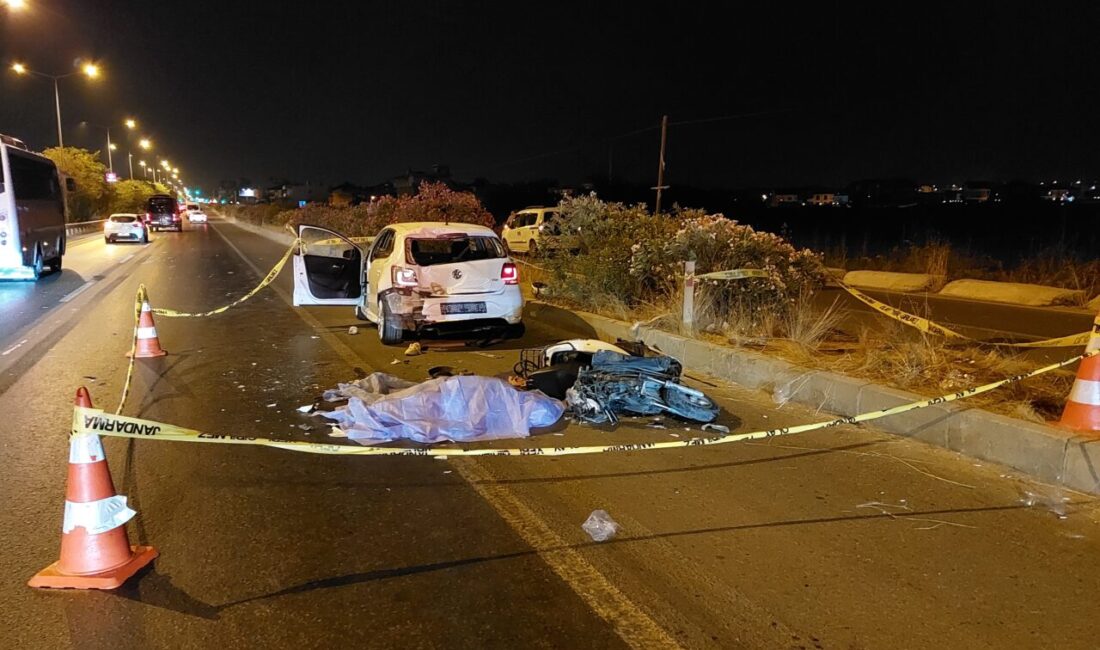ANTALYA (AA) – Antalya'nın Manavgat ilçesinde motosikletin otomobile çarpması sonucu