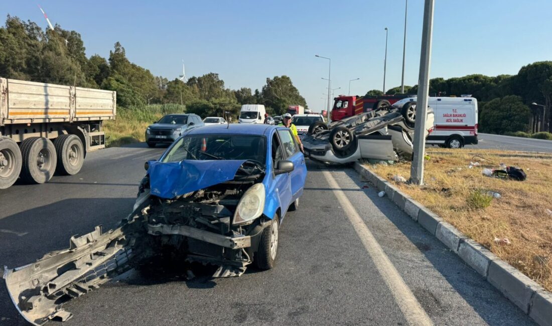 AYDIN (AA) – Aydın'ın Söke ilçesinde 2 otomobilin çarpıştığı kazada