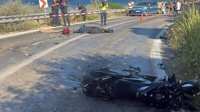 BALIKESİR (AA) – Balıkesir'in Erdek ilçesinde kontrolden çıkıp vidanjöre çarpan