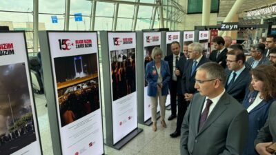 ANKARA (AA) – Esenboğa Havalimanı'nda Cumhurbaşkanlığı İletişim Başkanlığı ve 15