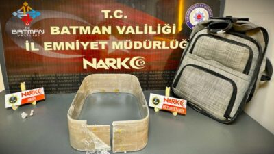 BATMAN (AA) – Batman'da yolcu otobüsünde valizinde uyuşturucu ele geçirilen