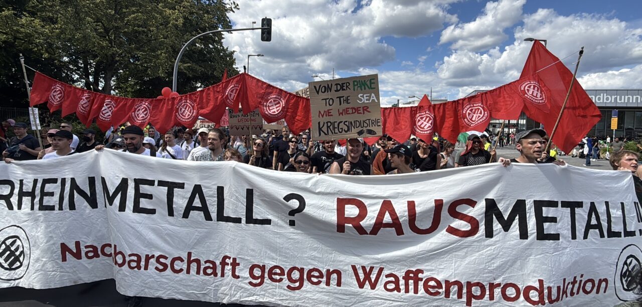 BERLİN (AA) – Almanya’nın başkenti Berlin’de İsrail için mühimmat üreten