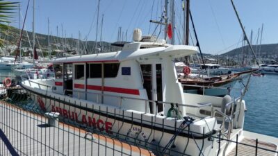 MUĞLA (AA) – Muğla'nın Bodrum ilçesinde mavi tur sırasında teknede