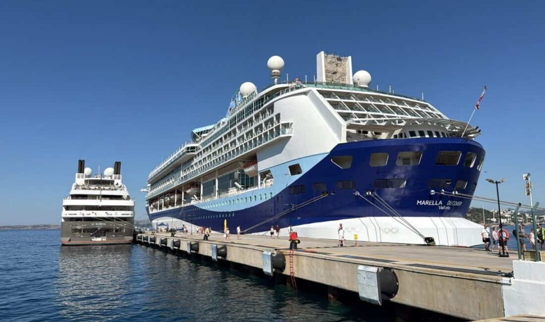 MUĞLA (AA) – Muğla’nın Bodrum ilçesine, “Marella Discovery” ve ilk