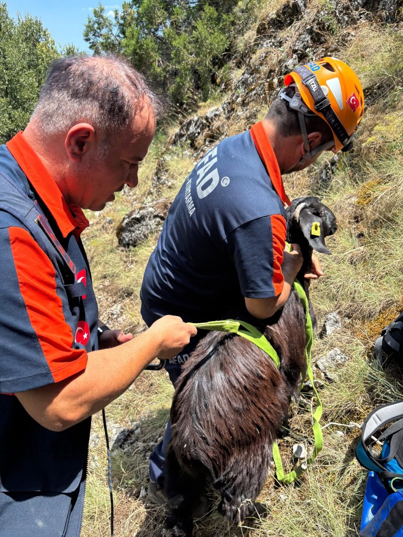 BURDUR (AA) – Burdur'un Bucak ilçesinde dağlık alanda mahsur kalan